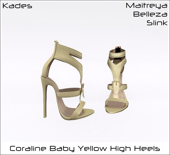 Coraline High Heels Baby Yellow