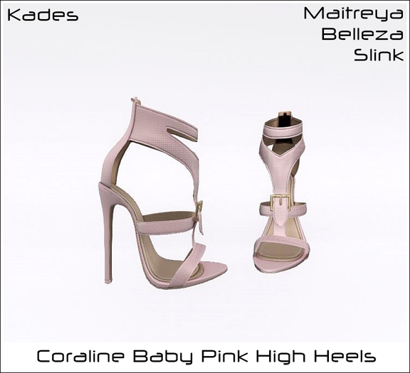 Coraline High Heels Baby Pink