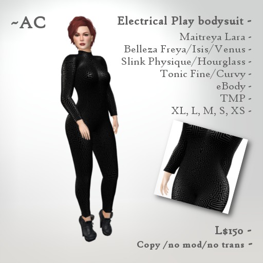 ~AC Electrical Play bodysuit