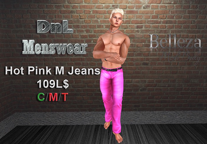 DNL_BEL-Hot Pink M Jeans (Add to Unpack)
