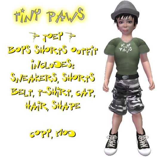 Joey-Boys shorts outfit (BOXED)