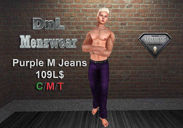 DNL_AES-Purple M Jeans (Add to Unpack)