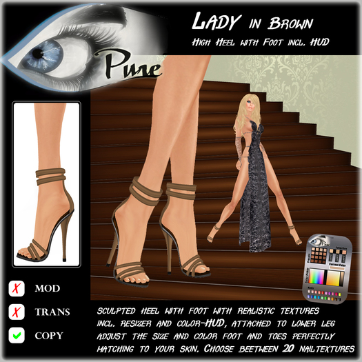 << PURE >> Pure Shoes - Lady in Brown