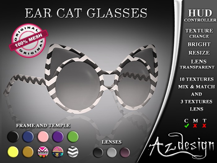 Az... Ear Cat Glasses (FATPACK)