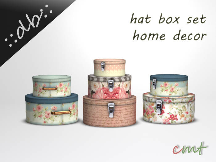 ::db:: Pretty vintage set of hat boxes II