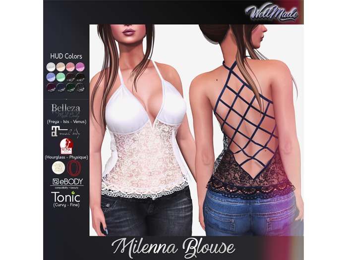 [WellMade] Milenna Blouse - HUD Colors