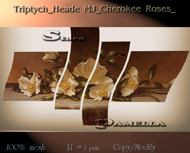 Triptych_Heade MJ_Cherokee Roses_
