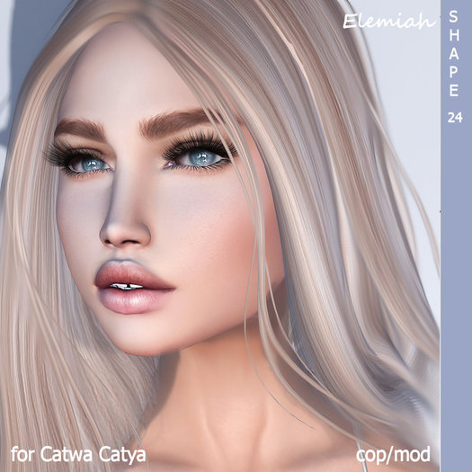 Elemiah - SHAPE 24 - for Catwa Catya head & Maitreya body