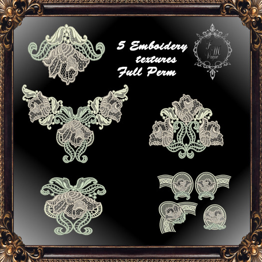 [FM] Antique Flower Emboidery