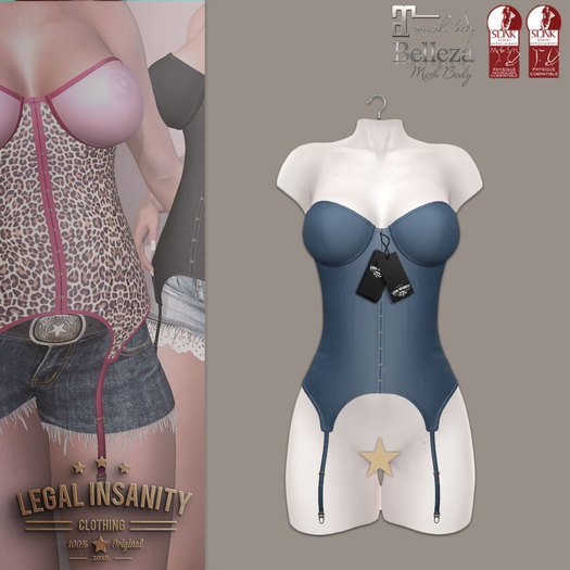 Legal Insanity - Layla blue corset