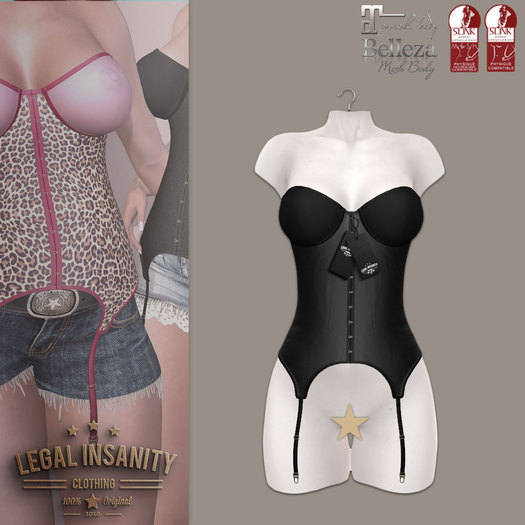 Legal Insanity - Layla black corset