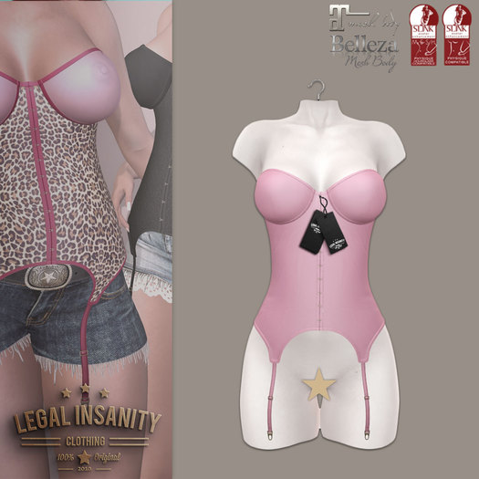 Legal Insanity - Layla pink corset