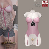 Legal Insanity - Layla pink lace corset