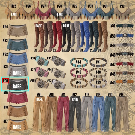 #20 - Addams - Zara Pants Without Fringes - Slink HG - RARE