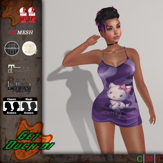GD - Camo Kitty Mini Dress