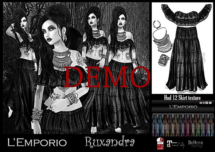 D*E*M*O  L'Emporio ::*Ruxandra*:: Outfit with HUD & Accessories