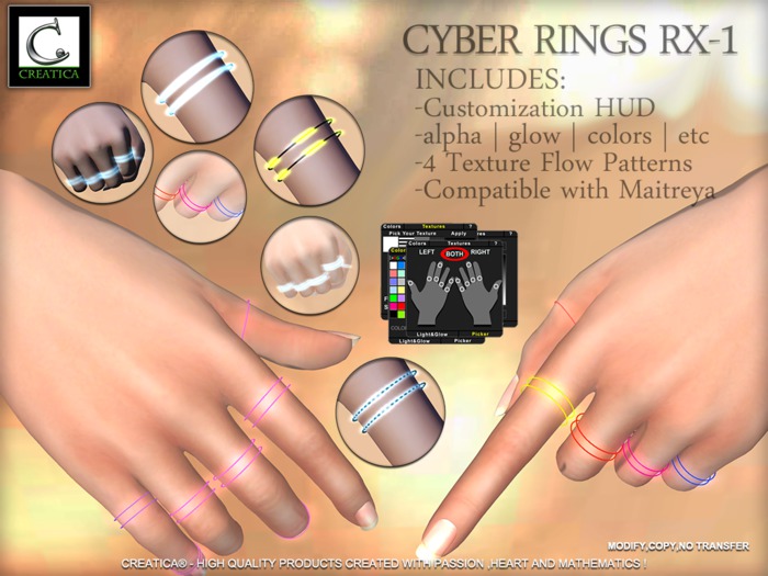Cyber Rings RX-1  [CREATiCA]  For Maitreya