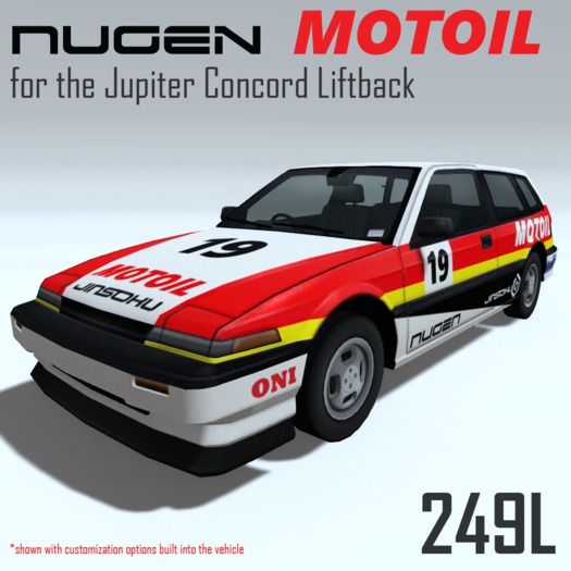 NuGen Motoil Livery for the Jupiter Concord Liftback
