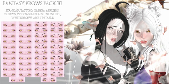 + Fantasy Brows Pack III Blk & Wht + {aii}