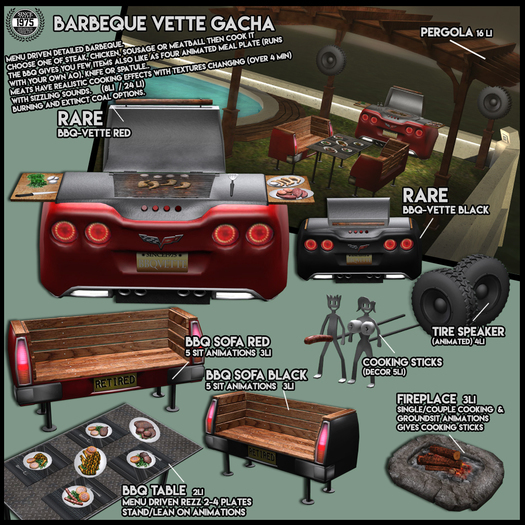 [Since1975]-BBQ- Sofa (Red)