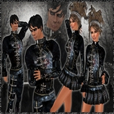 KL 8JN *2 OUTFITS GOTHIC MEN  AND WOMEN-UNISEX GOTHIC OUTFITS- MEDIEVAL UNISEX OUTFITS- VAMPIRE OUTF