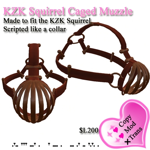 KZK Squirrel Caged Muzzle (Box)