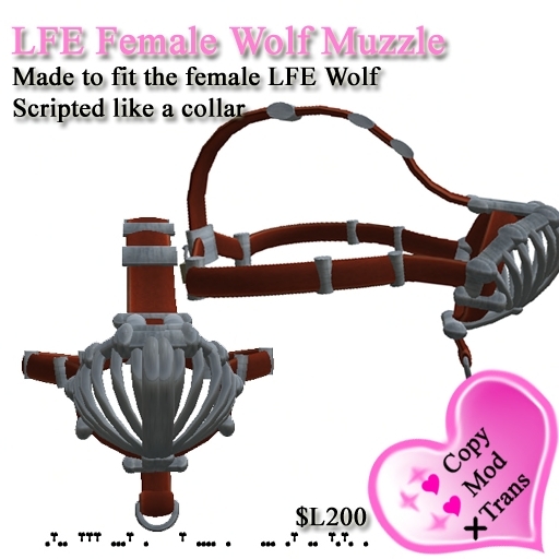 LFE Female Wolf Muzzle (Box)