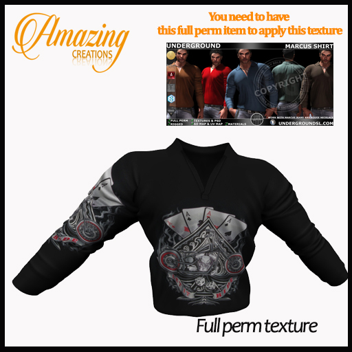 AmAzINg CrEaTiOnS Full Perm Texture MARCUS SHIRT 6