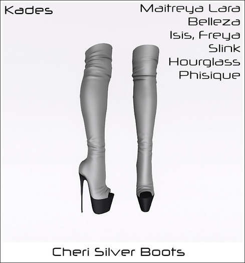 Kades - Cheri Silver Boots