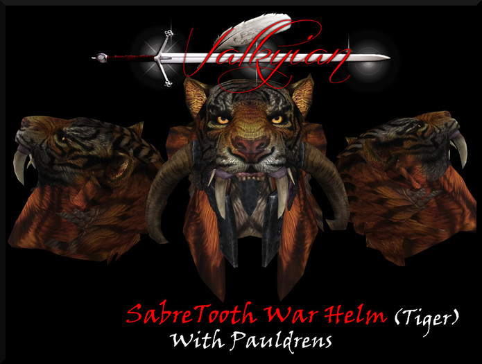 ~Valkyrian~SabreTooth War helm (Tiger) (BOXED)