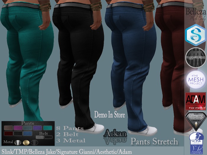 .::Arkan::. Pants Jeans Stretch + Fitmesh