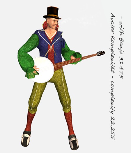 VC - Banjo Musican - Fullavatar with playing Banjo