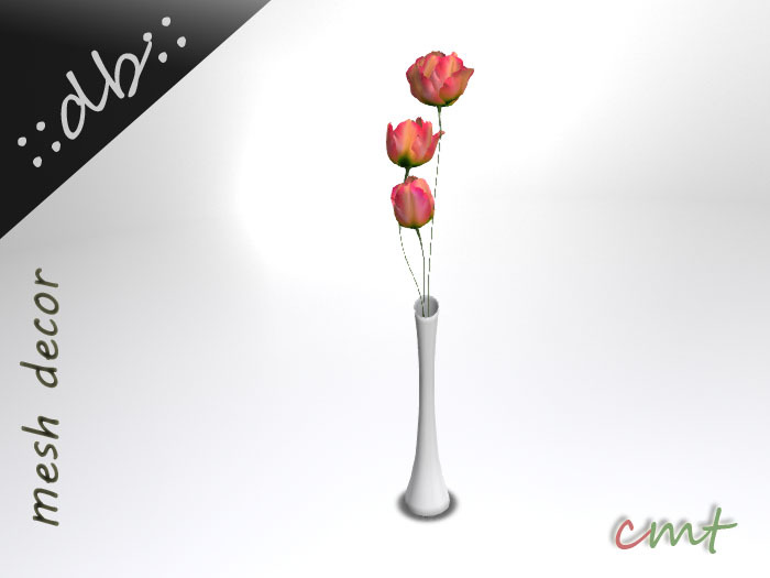 ::db:: Tulips Rose in Vase Vs. II