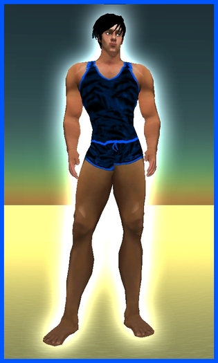 Kohnke Tank & Short Tiger - DodgerBlue