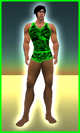 Kohnke Tank & Short Tiger - Lime