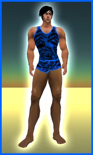 Kohnke Tank & Short Tiger - RoyalBlue