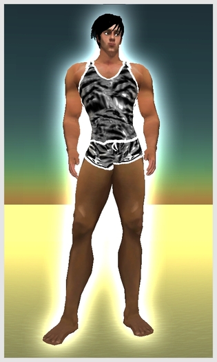 Kohnke Tank & Short Tiger - White