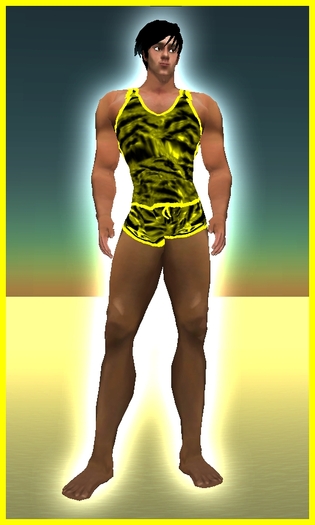 Kohnke Tank & Short Tiger - Yellow