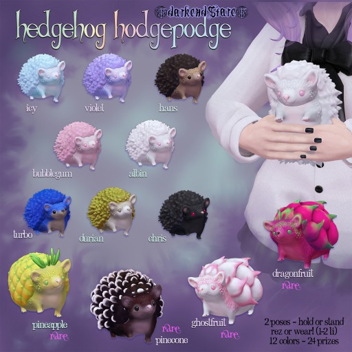 darkendStare. hedgehog hodgepodge - Pineapple [hold] RARE