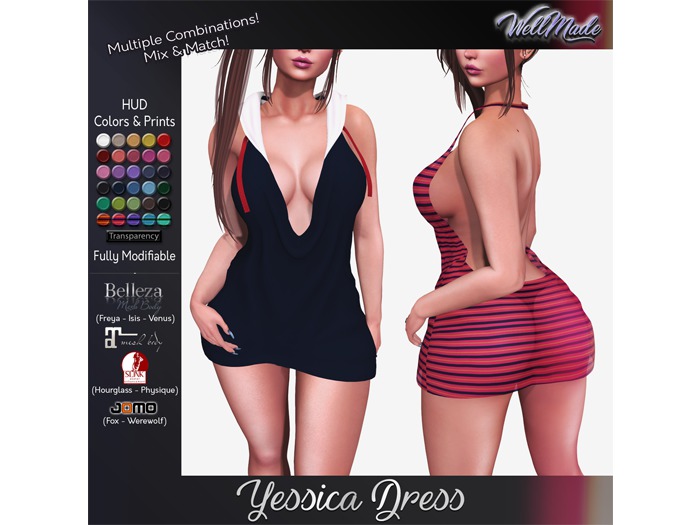 [WellMade] Yessica Dress - HUD Colors & Prints