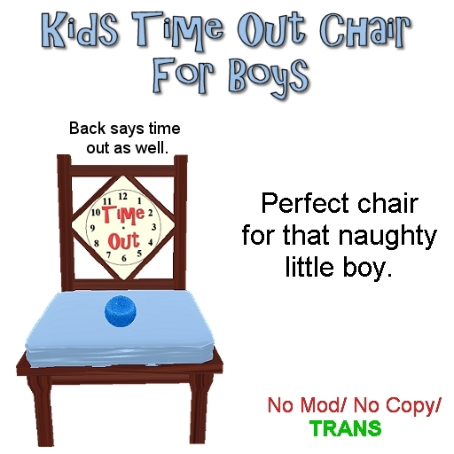Time out chair - Boy