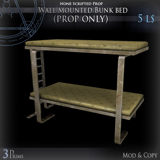 (Box) Wall Mounted Bunk bed (prop only)
