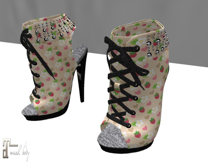 creani sneaker high maitreya heels strawberry 
