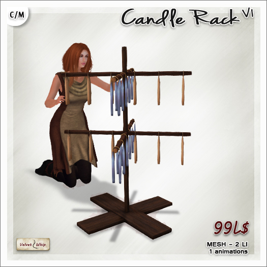 [V/W] Candle Rack V1 - Animated framework holding fresh candles
