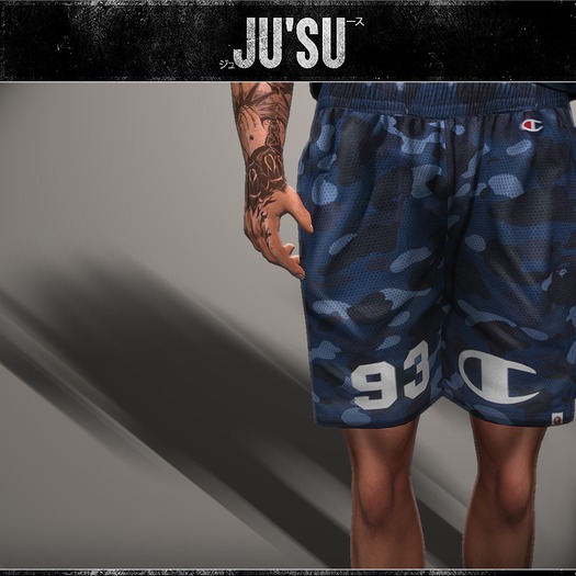 Ju'Su - BxC - Jersey Shorts Blue