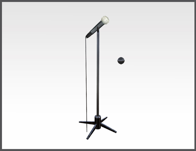 Stage Microphone with play guitar anim. COPY/MOD & MOD/TRANS