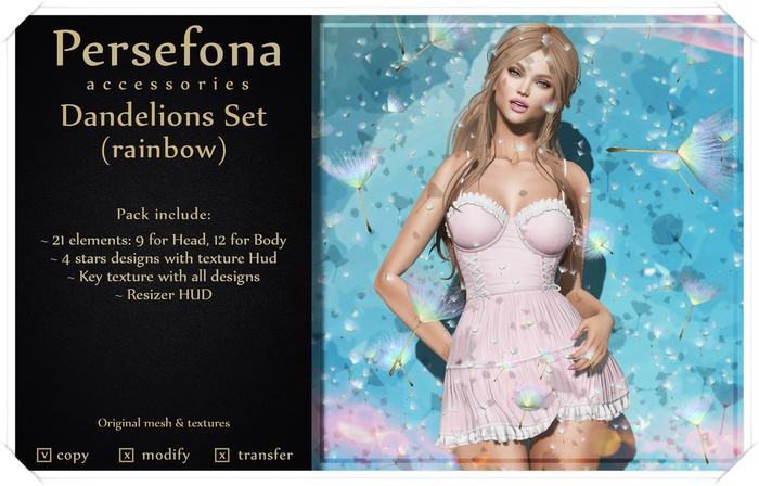 Persefona Dandelions (rainbow)