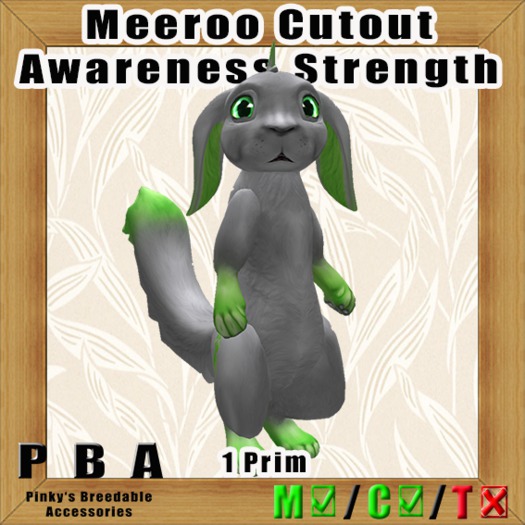 Meeroo Cutout "Awareness Strength"