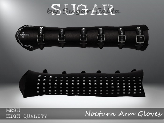 SUGAR - Nocturn Arm Gloves - BLACK