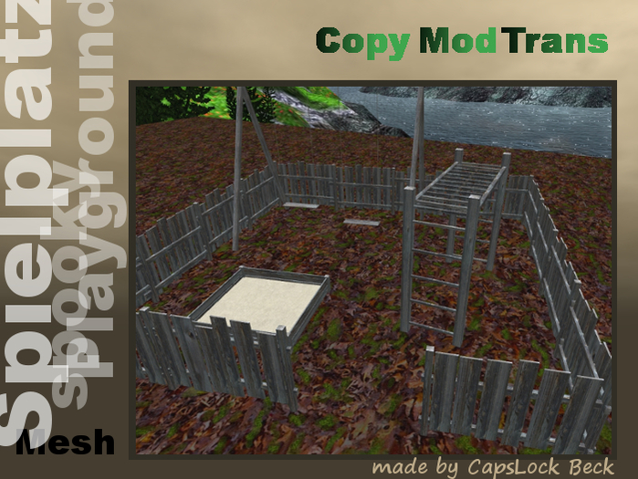 Wooden playground - Mesh - Fullperm